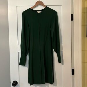 Green swing dress
